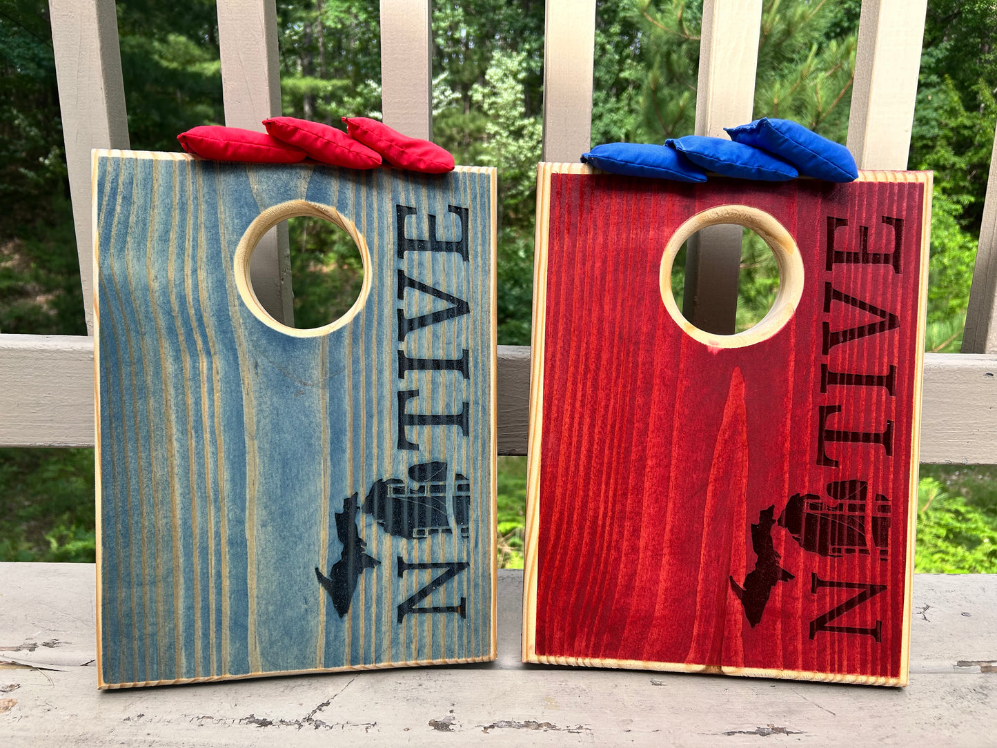 Patriotic Native Cornhole Set