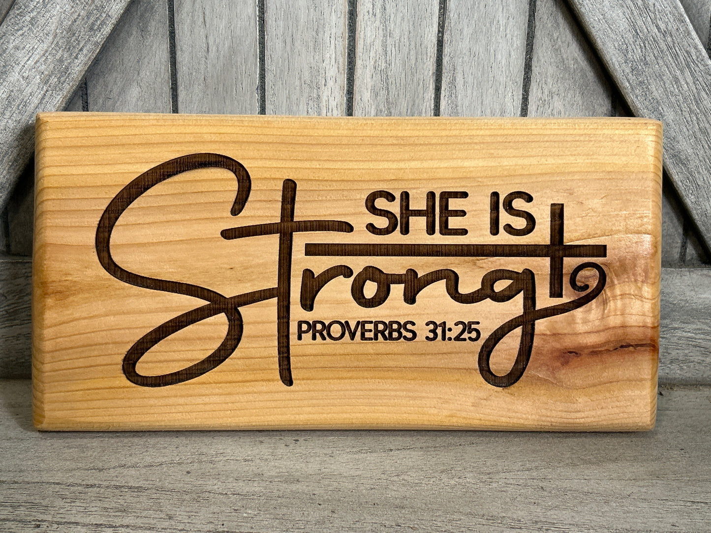 She Is Strong (Cedar)