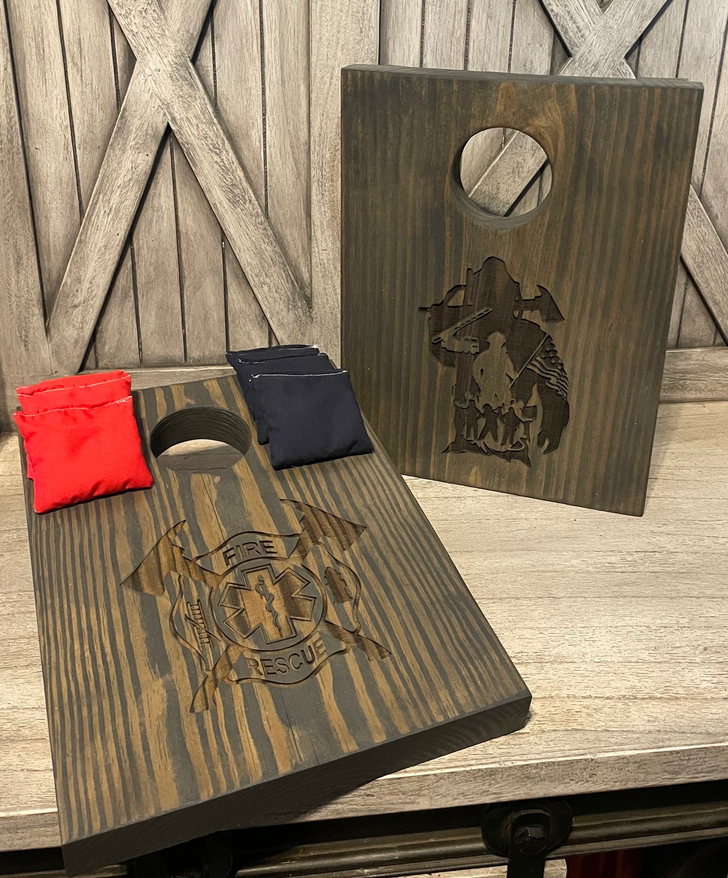 Firefighter Cornhole Set SRN image 1