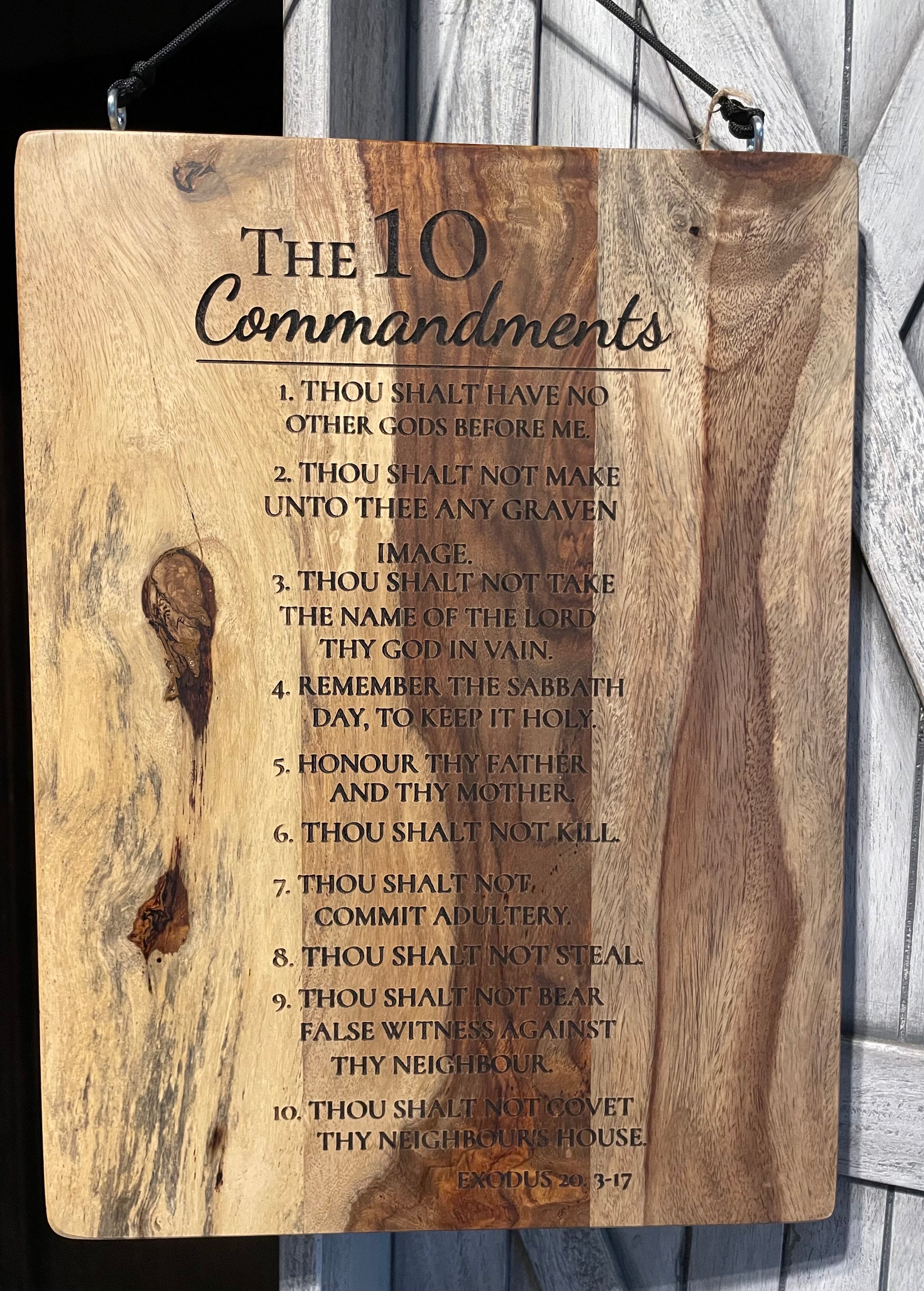The Ten Commandments (Indian Rosewood) image 0