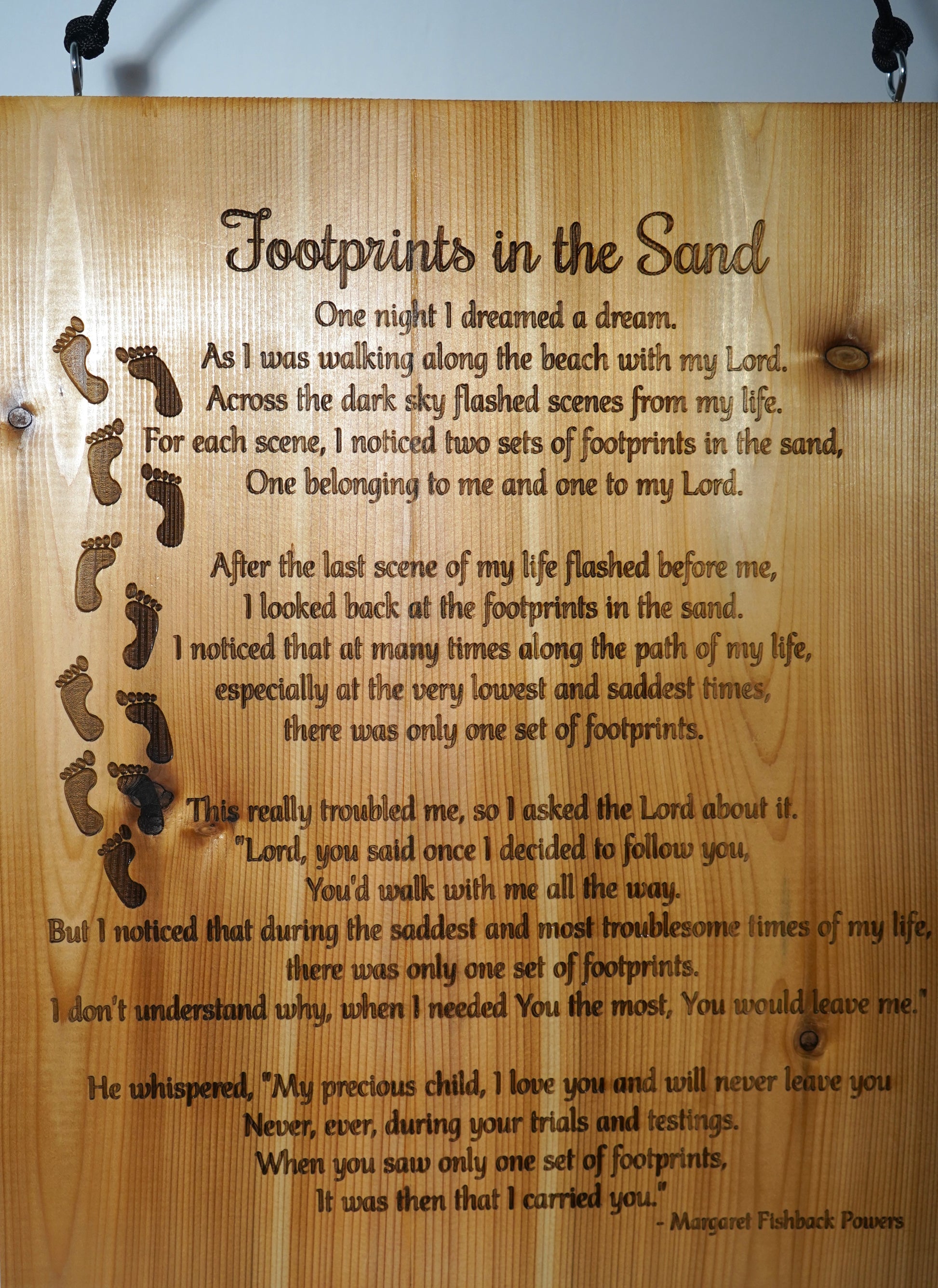 Footprints in the Sand (Cedar) image 4