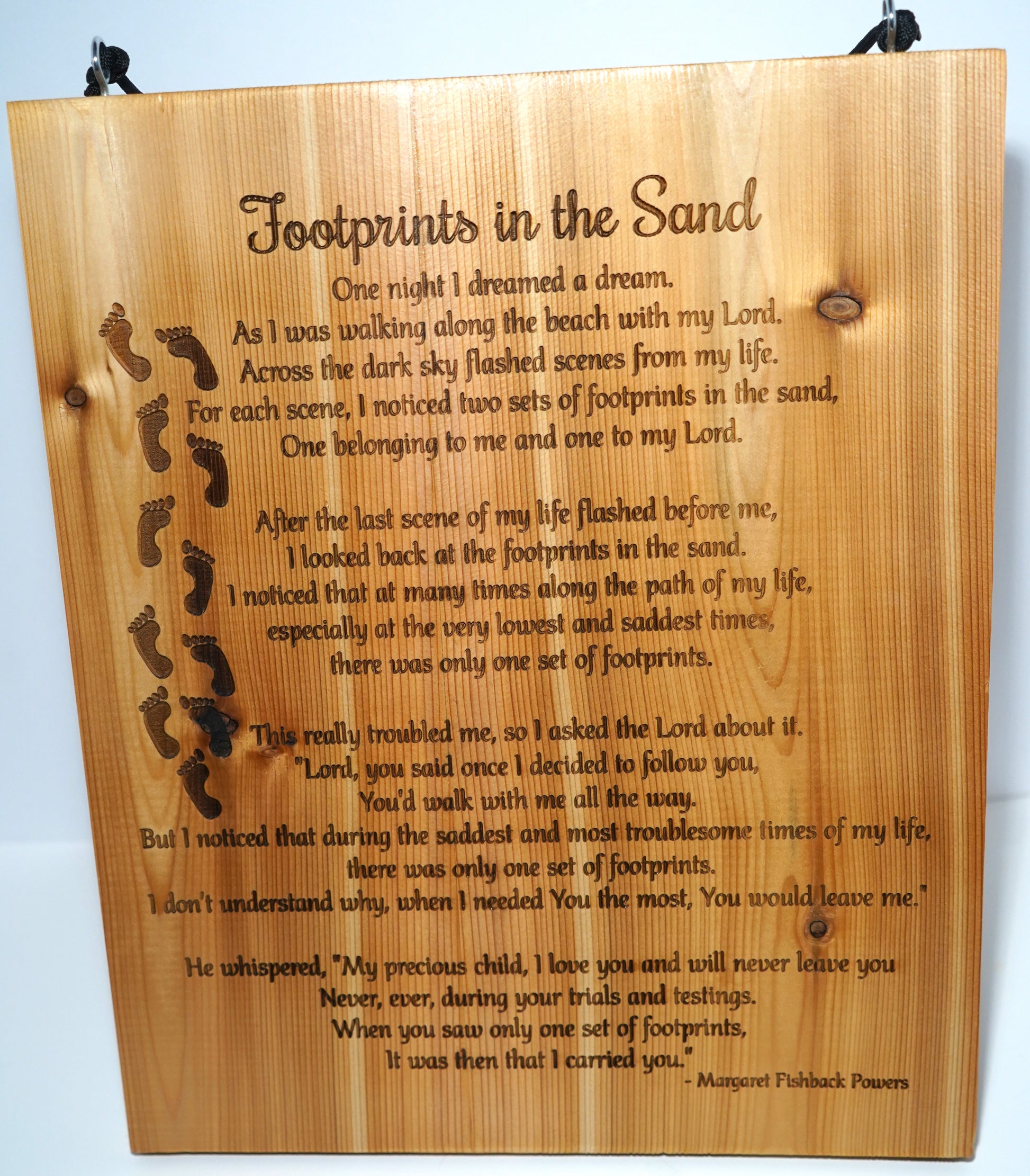 Footprints in the Sand (Cedar) image 1