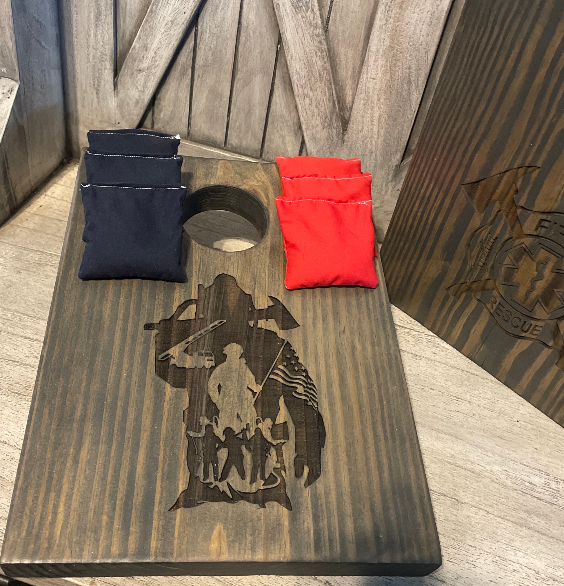 Firefighter Cornhole Set SRN image 4