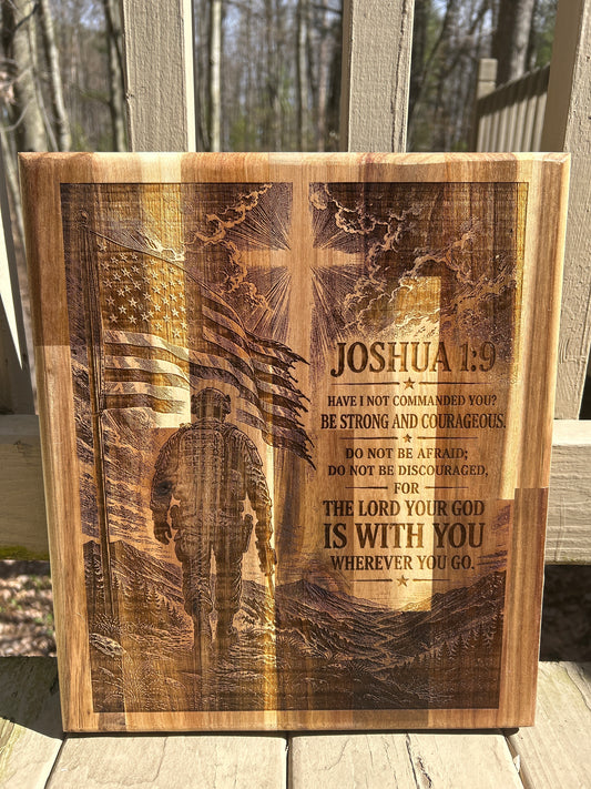 Joshua 1:9 (Our Heroes) Acacia