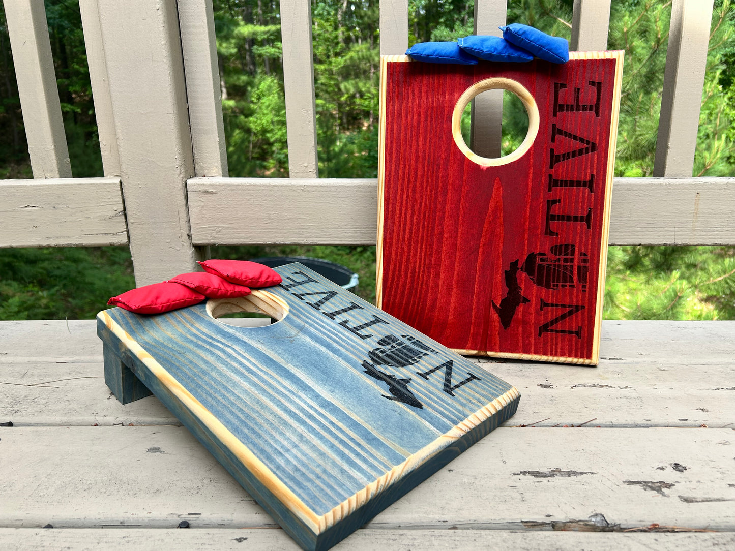 Patriotic Native Cornhole Set