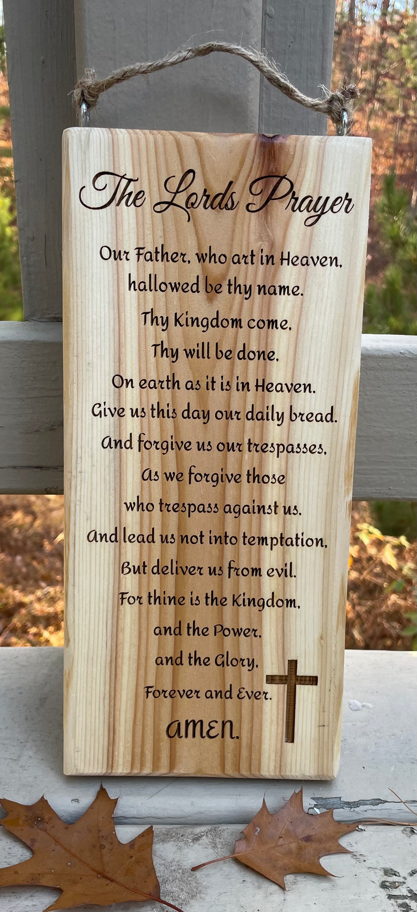 The Lord’s Prayer (Cedar)