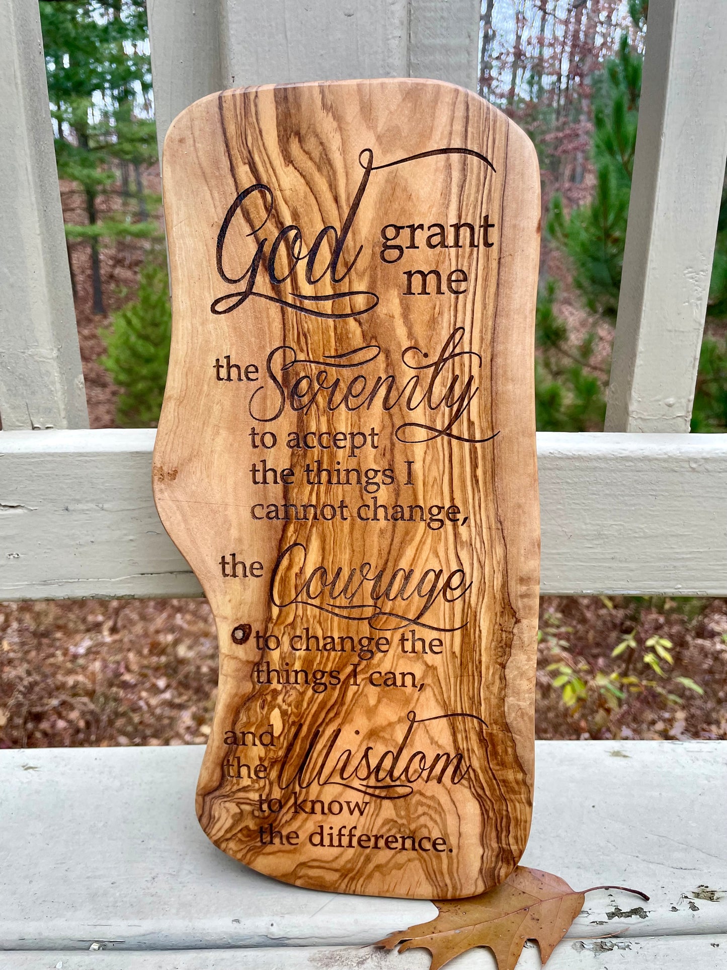 Serenity Prayer (Olivewood)