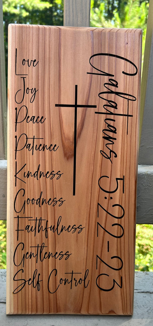 Fruits of the Spirit (Cedar)