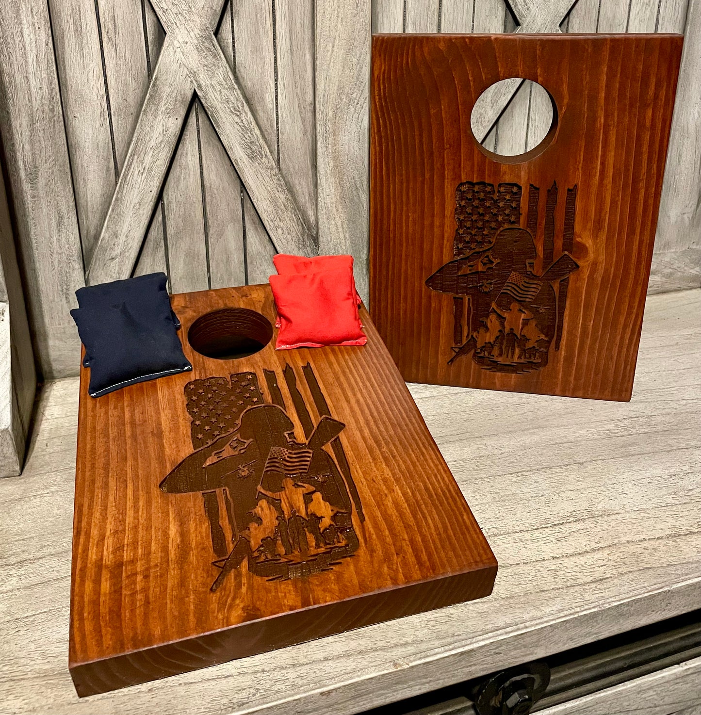 American Hero Tabletop Cornhole Set