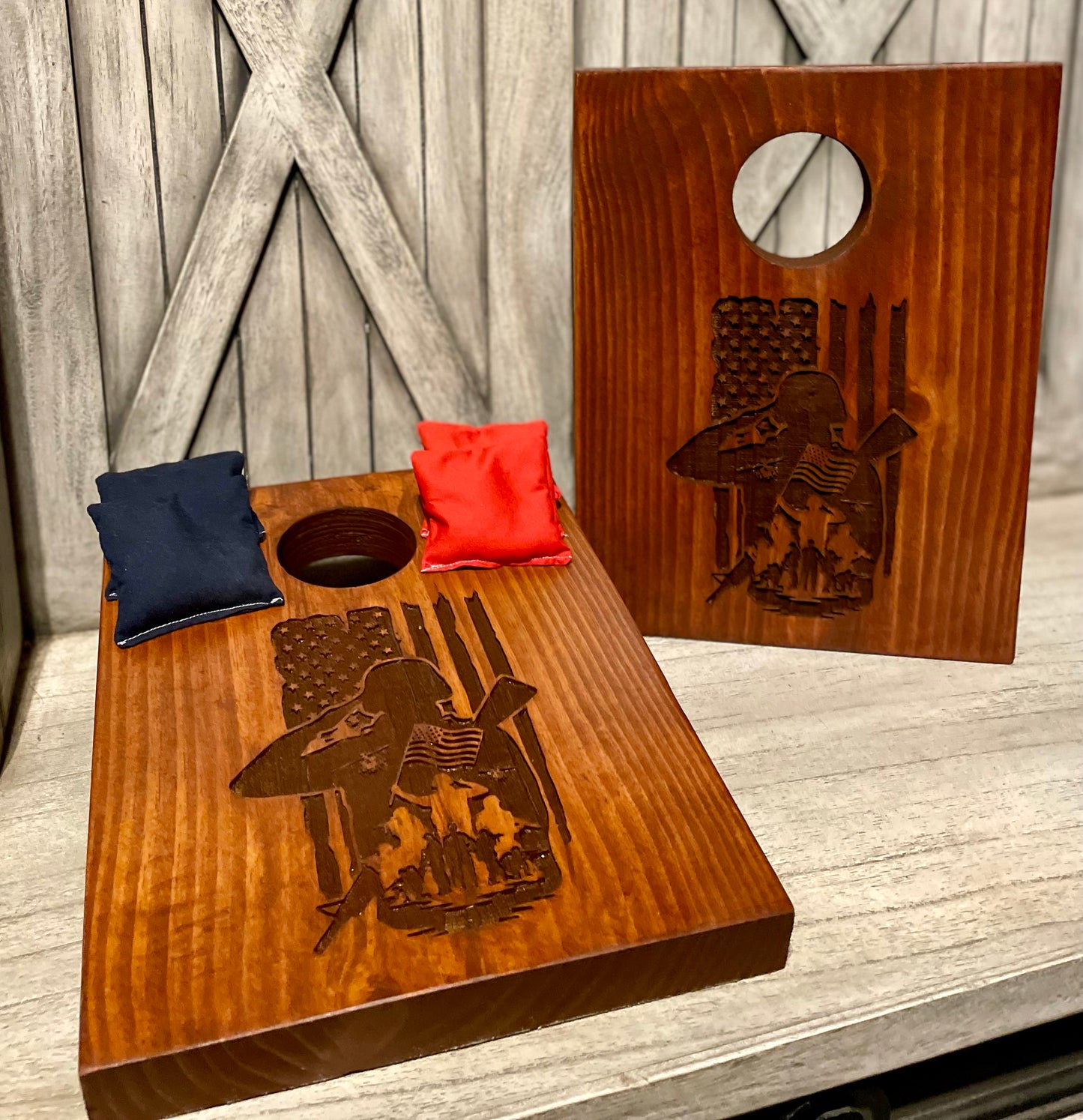 American Hero Tabletop Cornhole Set