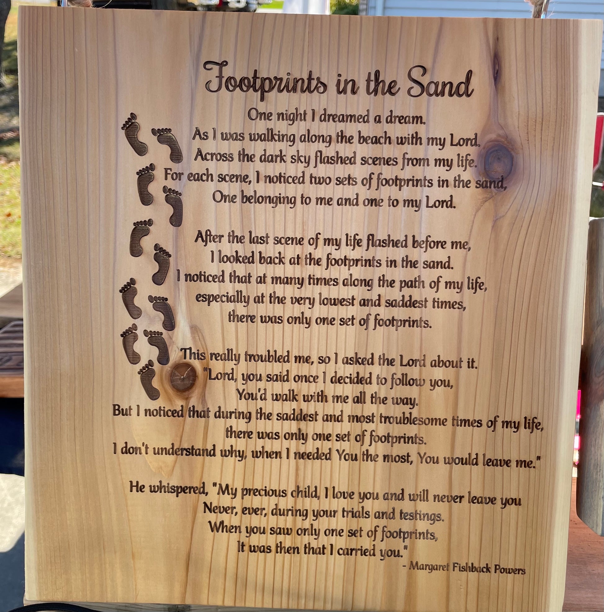 Footprints in the Sand (Cedar) image 0