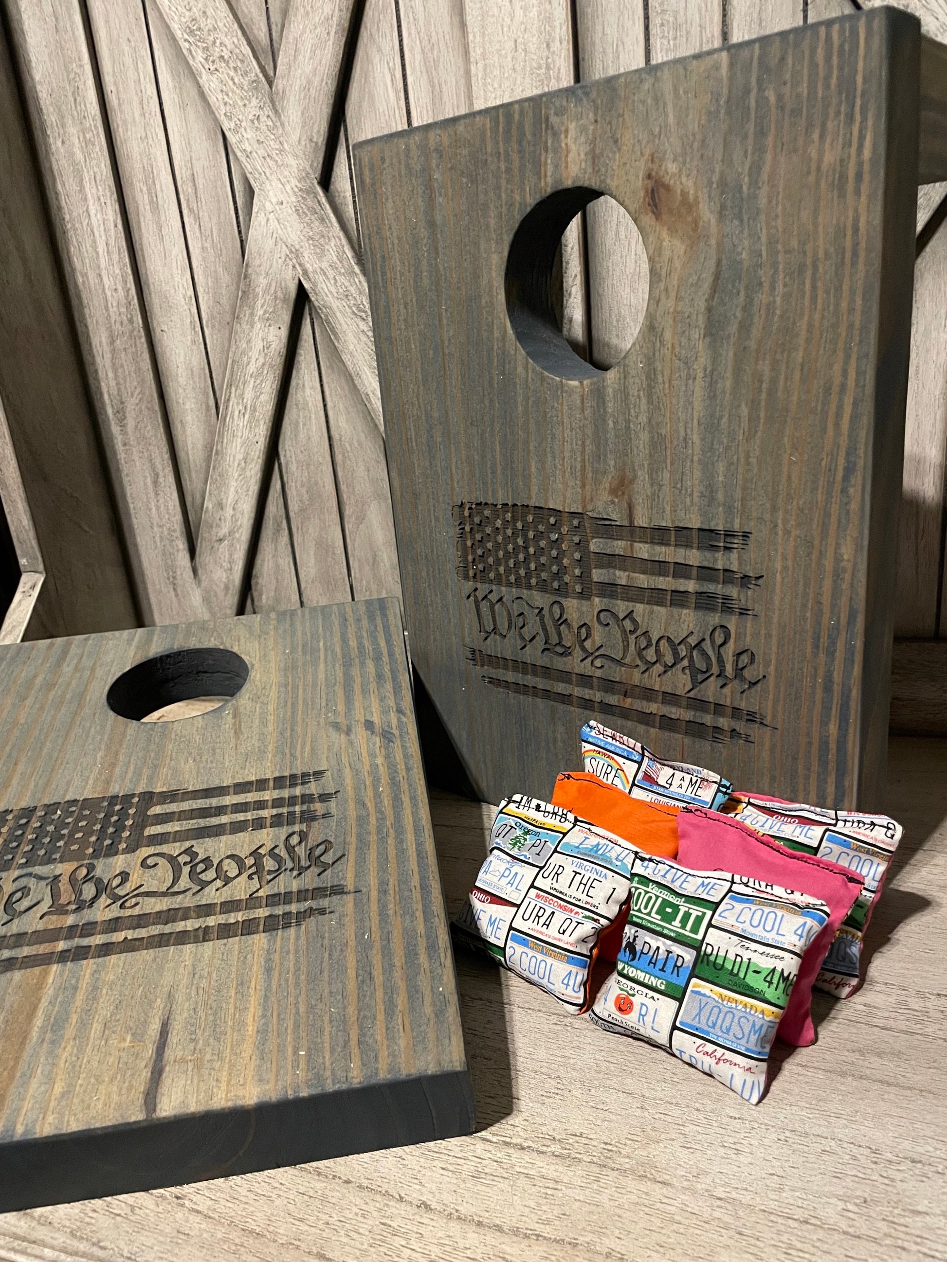 We The People Tabletop Cornhole Set POL image 1