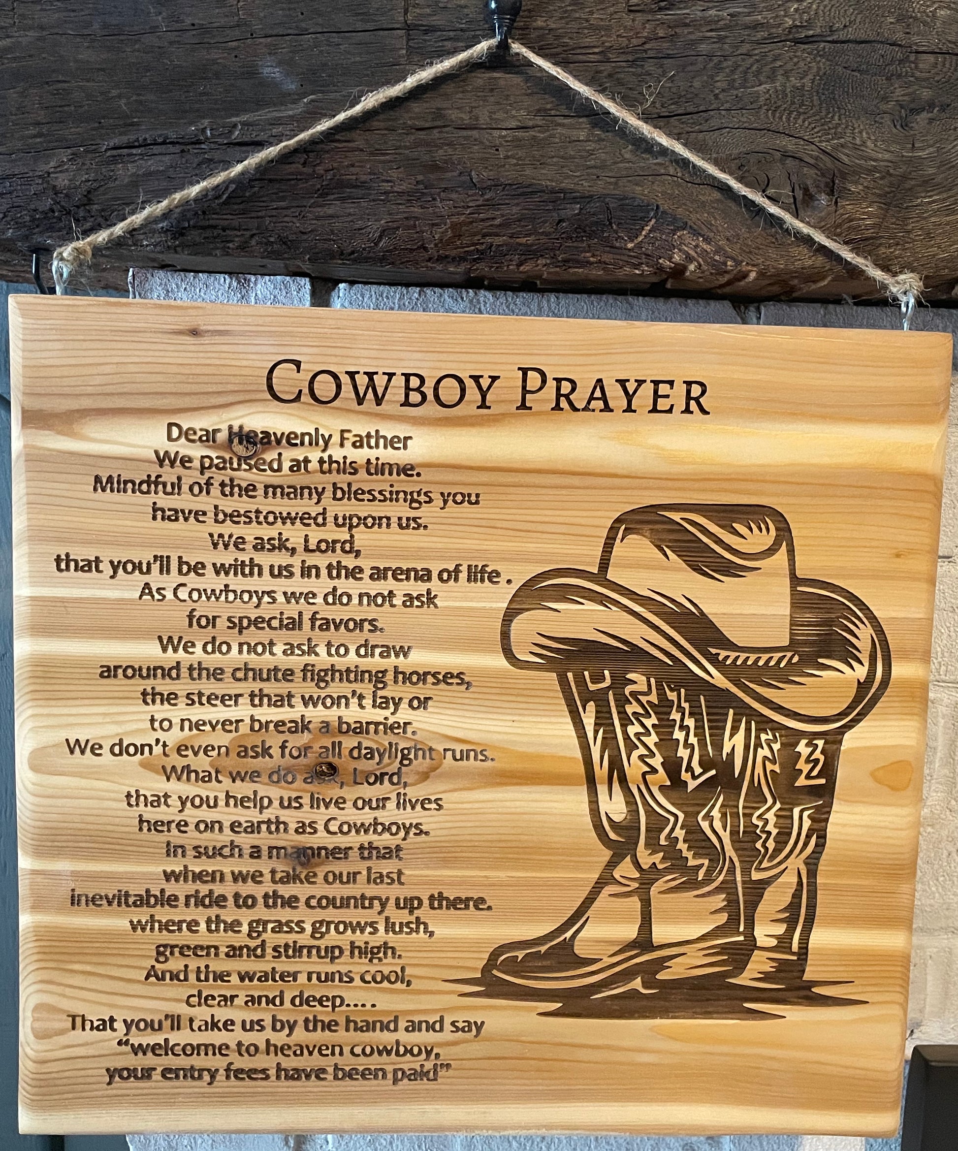 Cowboy Prayer on Cedar  image 0